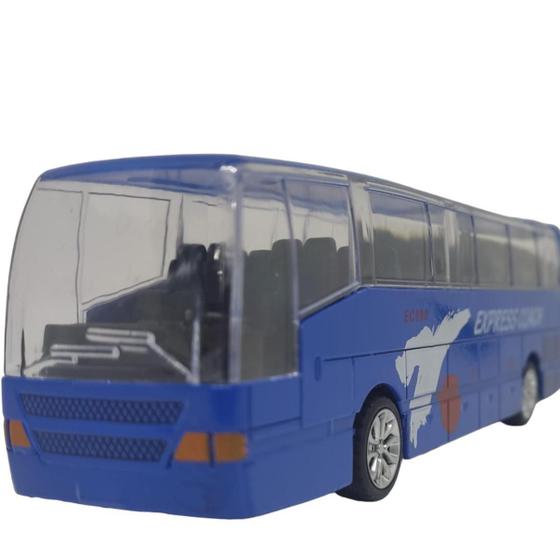 Imagem de Ônibus De Viagem Miniatura Acende Farol Toy King