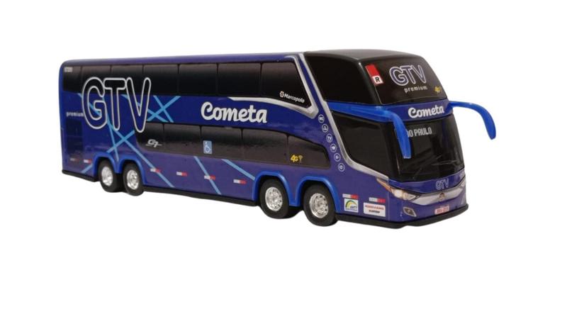 Imagem de Ônibus Em Miniatura Viação Cometa Gtv 1800 Dd G7