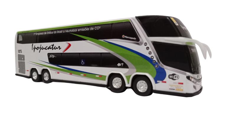 Imagem de Ônibus Em Miniatura Viação Ipojucatur 1800 DD G7