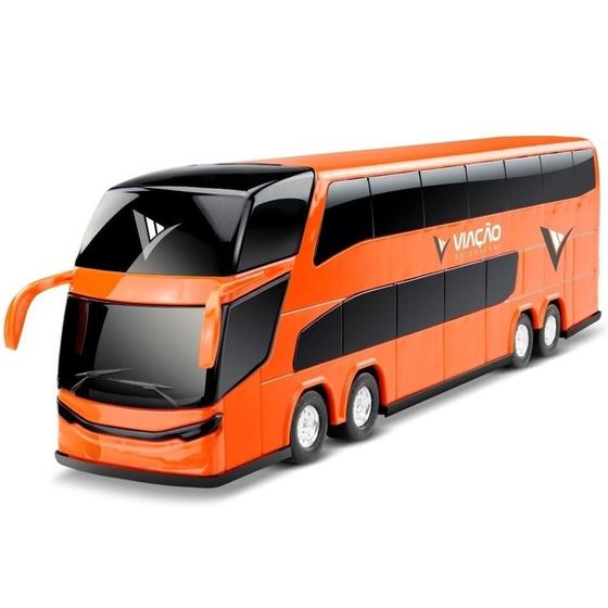 Imagem de Ônibus Miniatura 2 Andares Infantil - Roma Brinquedos