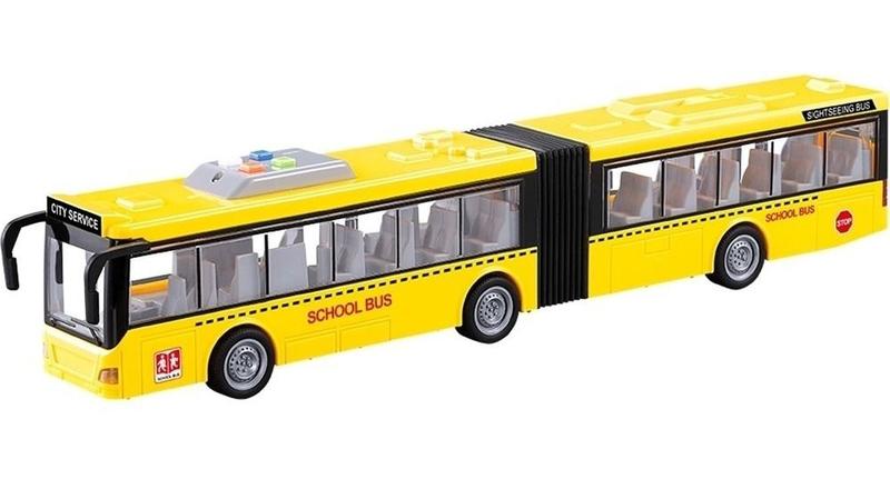 Ônibus Miniatura A Fricção Com Som E Luz Abre Portas 44cm Am - DM Toys ...