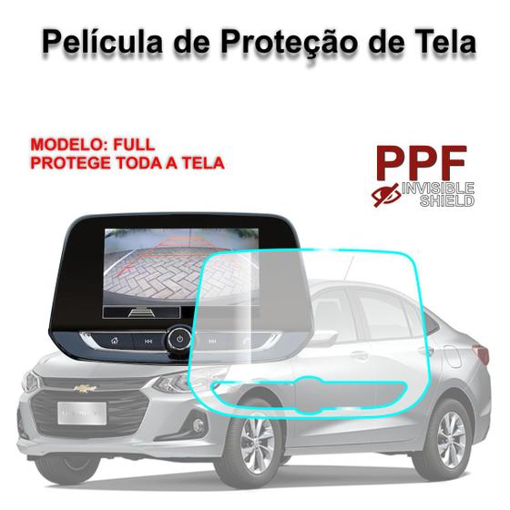 Imagem de Onix Plus Película Anti Risco Central Multimídia 8 Polegadas