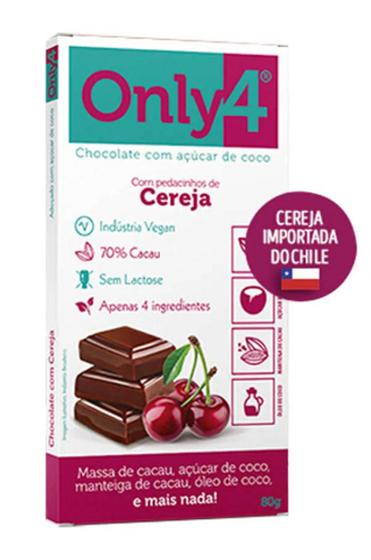 Imagem de Only4 70%cacau com cereja - 80g