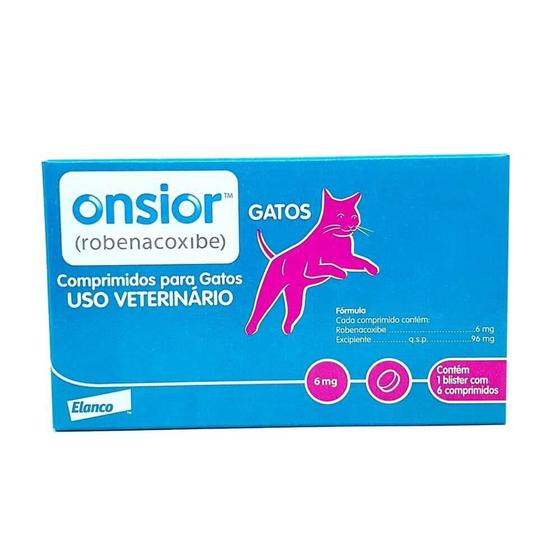 Imagem de Onsior 6mg Anti-inflamatório Gatos Elanco 6 Comp.