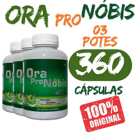 Imagem de Ora Pro Nobis 120 Cápsulas Oro Pro Nobis Concentrado Extrato Seco