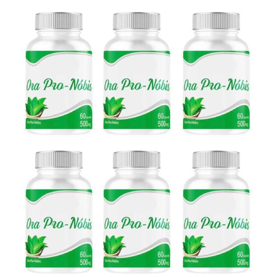 Ora Pro Nobis 360 Cápsulas 500 mg 6 frascos x 60 Capsulas Menor preço em Ora Pro Nobis 360 Cápsulas 500 mg 6 frascos x 60 Capsulas