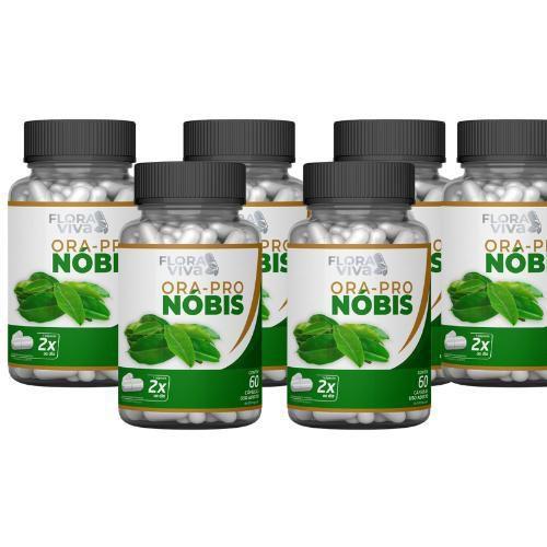 Ora-Pró-Nobis 500Mg 60 Cáps Kit Com 6 Menor preço em Ora-Pró-Nobis 500Mg 60 Cáps Kit Com 6