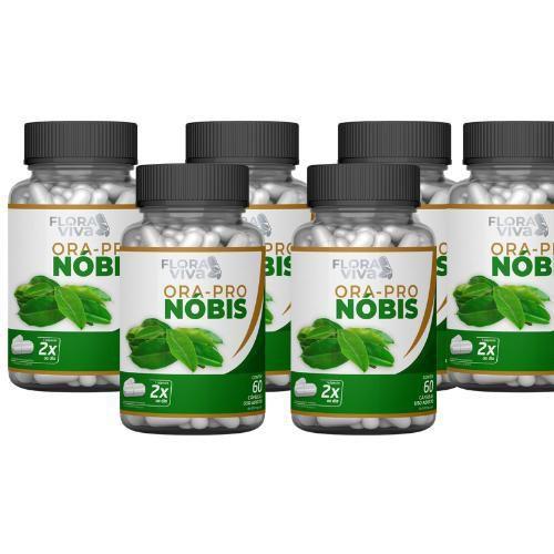 Imagem de Ora-Pró-Nobis 500Mg 60 Cáps Kit Com 6