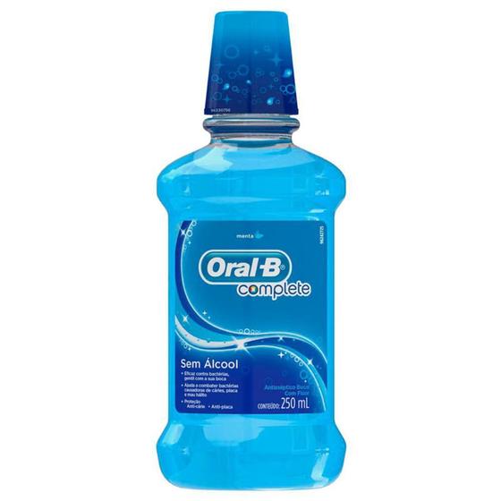Imagem de Oral-b complete antisséptico bucal com 250ml sem álcool sabor menta