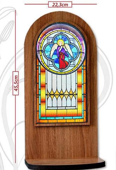 Imagem de Oratório de madeira mdf grande para imagem de santos anjo