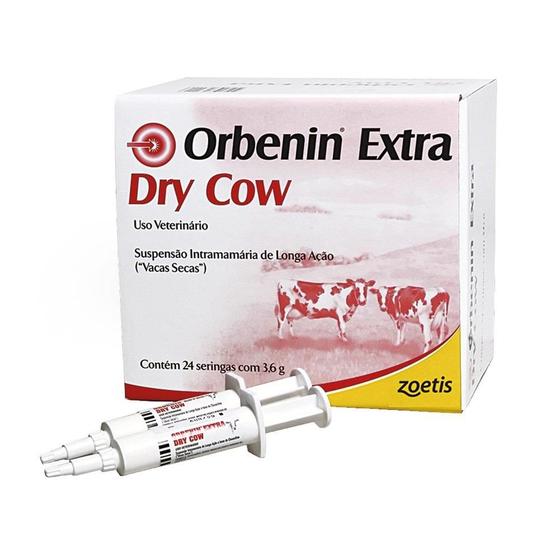 Imagem de Orbenin Extra Zoetis Antimastite Vaca Seca 3,6g - Embalagem com 24 Unidades