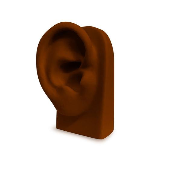 Imagem de Orelha de Silicone Base Vertical Marrom