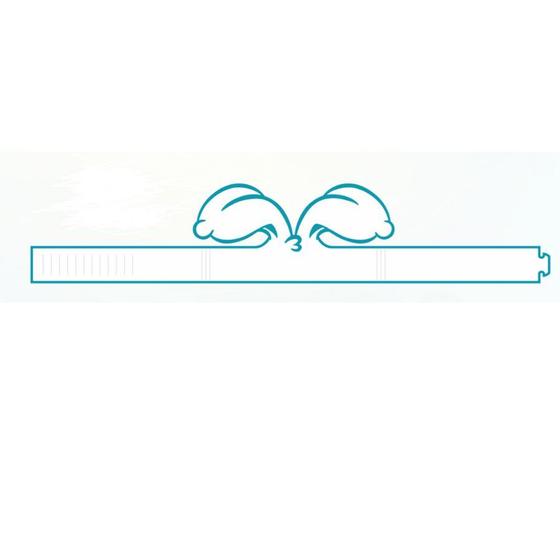 Imagem de Orelhas de Páscoa Branco com Azul - 05 unidades -  Decora Doces