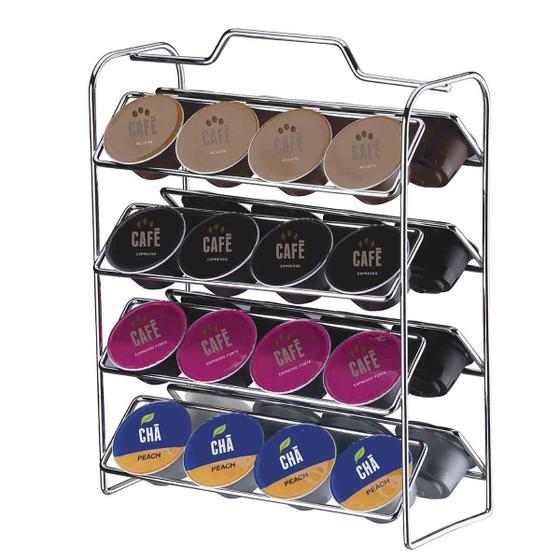 Imagem de Organizador Capsulas Dolcegusto Cromado - 32 Caps