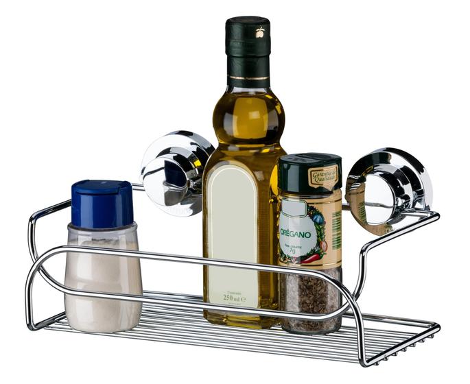 Imagem de Organizador Cesto Multiuso Porta Shampoo  Fixação Ventosa Banheiro 4050