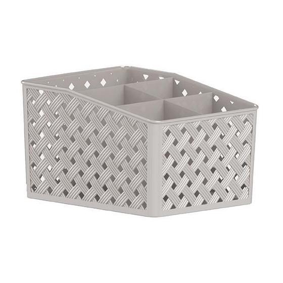 Imagem de Organizador Com 5 Divisórias Rattan Nature Paramount Creme