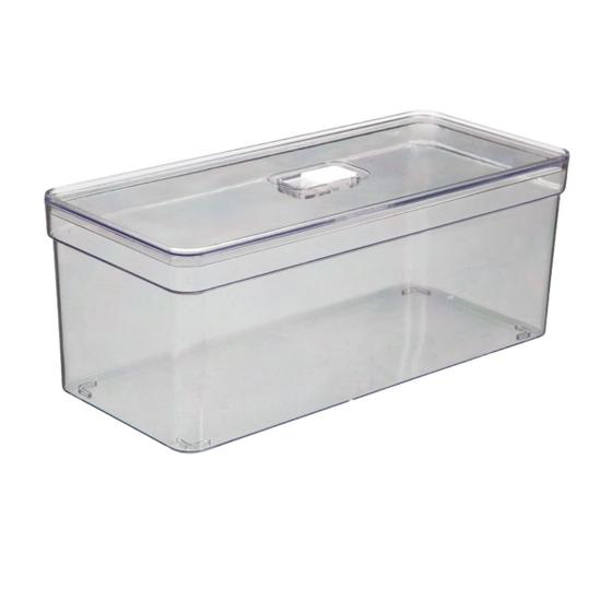 Imagem de Organizador Com Cesta Alimentos Multiuso Transparente - 1 UN