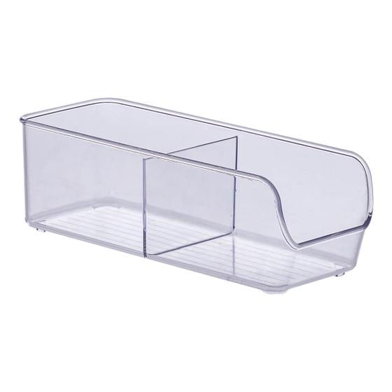 Imagem de Organizador com Divisória Diamond  28x10x9 Cristal REF885