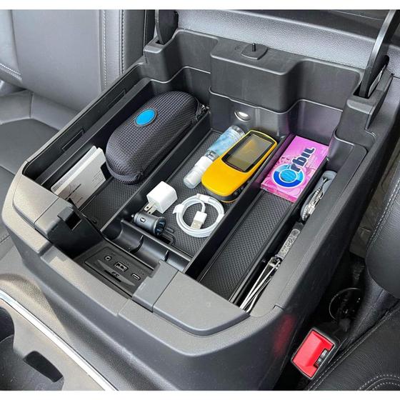 Imagem de Organizador de Bandejas de Console TOPINSTALL para Chevy Silverado e Sierra