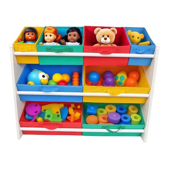 Imagem de Organizador de Brinquedos Infantil OrganiBox Colorido