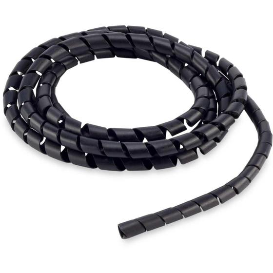 Organizador De Cabos Espiral 12mmx1,1mm 3mts. Preto Force Li Menor preço em Organizador De Cabos Espiral 12mmx1,1mm 3mts. Preto Force Li