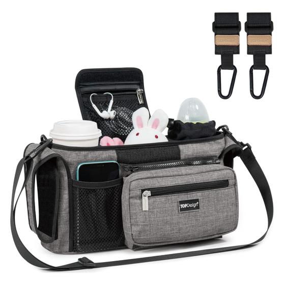 Imagem de Organizador de carrinho de bebê TopDesign Universal Grey