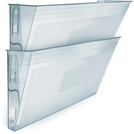 Imagem de Organizador de Escritório Expositor Duplo Modular Horizontal Cristal CX com 02