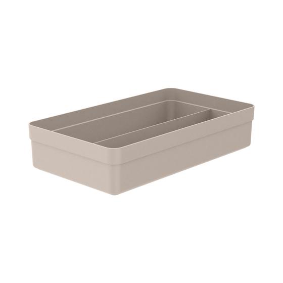 Imagem de Organizador de Gaveta com 2 Divisórias Logic Bege 35cm - Ou