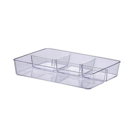 Imagem de Organizador de Gaveta Diamond Cristal Com 4 Div.