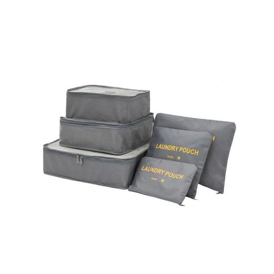 Organizador De Mala De Bagagem Viagem Kit 6 Necessaire Bolsa Menor preço em Organizador De Mala De Bagagem Viagem Kit 6 Necessaire Bolsa