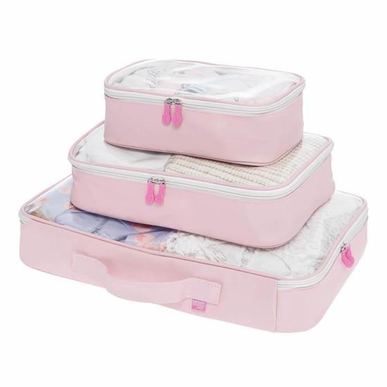 Imagem de Organizador De Malas Linha Sweet Para Viagem 3 Peças