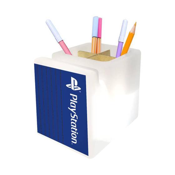 Imagem de Organizador de Mesa Iluminado - PlayStation Az Vertical Decorfun