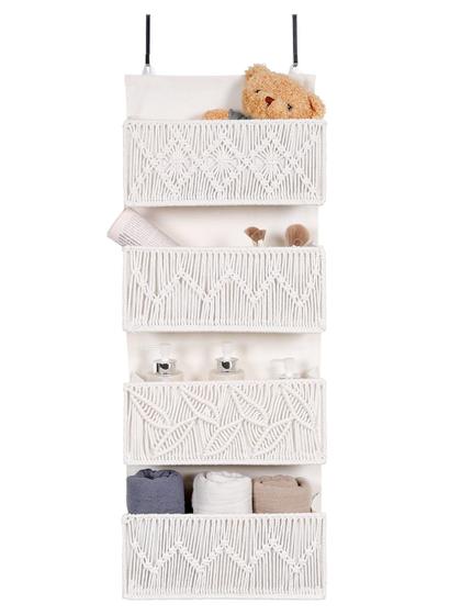 Imagem de Organizador de portas Avidanza Macrame Boho Decor Nursery Storage