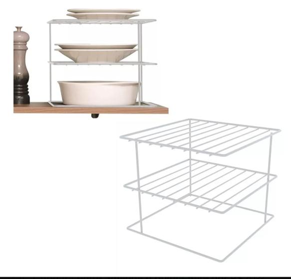 Imagem de Organizador de pratos para armários e cozinha quadrado (promoçao)