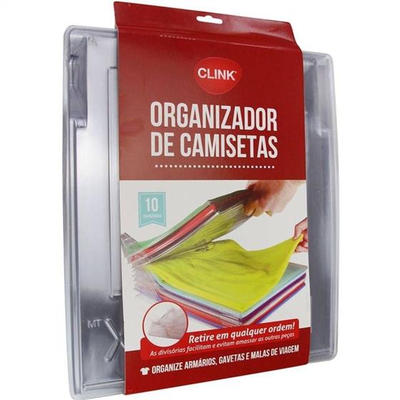 Imagem de Organizador De Roupas Camisetas Camisas 10 Divisorias Ezstax