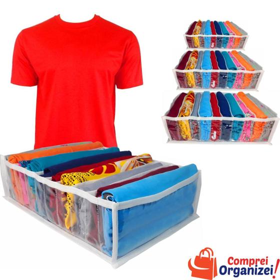 Imagem de  Organizador De Roupas  Kit Com 3 Pçs -