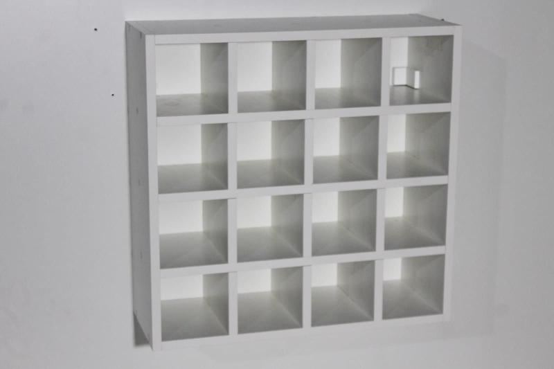 Imagem de Organizador de Toalhas 16 Toalhas MDF Branco 52x20x53 cm