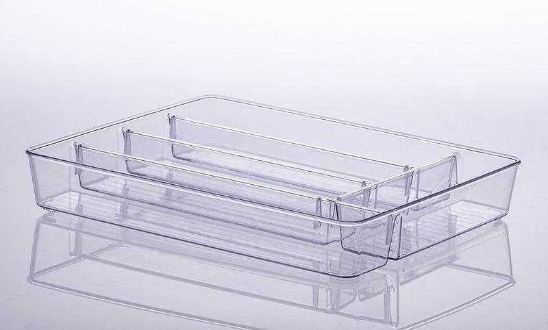 Imagem de Organizador Diamond com Divisórias Cristal 36 x 28 x 5 cm