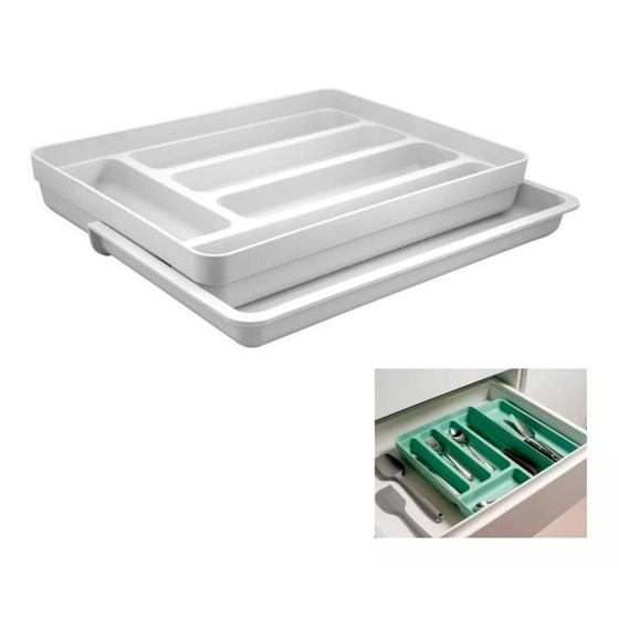 Imagem de Organizador Divisor Porta Talheres Extensível Cozinha Gaveta