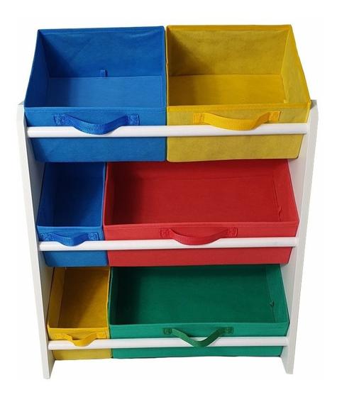 Imagem de Organizador Infantil Porta Brinquedo Colorido Quarto Armário