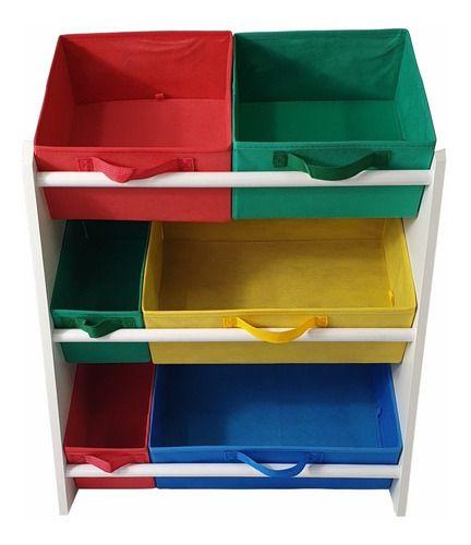 Imagem de Organizador Infantil Porta Brinquedos Colorido Quarto Armário