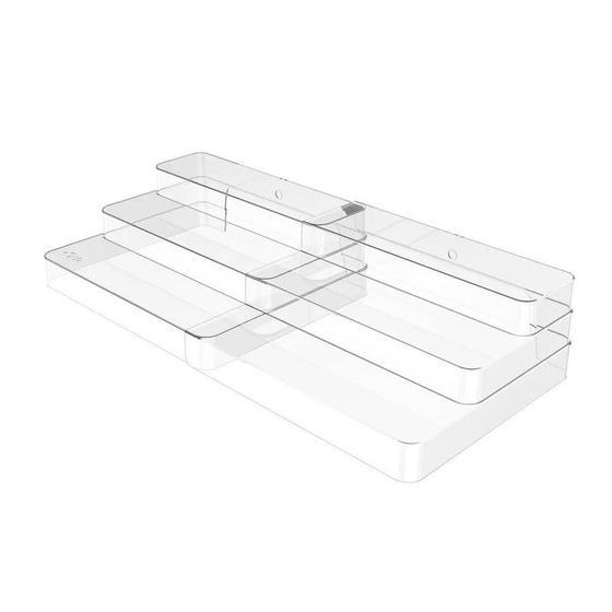 Imagem de Organizador Multinivel Extensivel Clear 25x29-54x10,3Cm Natural OU