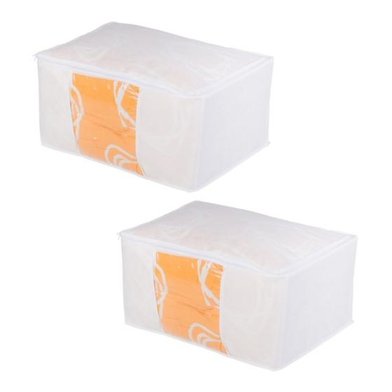 Imagem de Organizador Multiuso Branco P- 45X45X20cm- 2 unidades