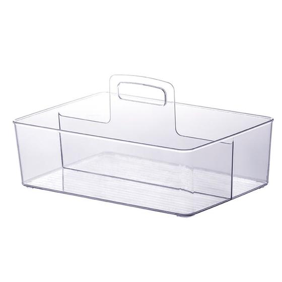 Imagem de Organizador Multiuso Cristal Com Alça e Divisórias 33x22cm