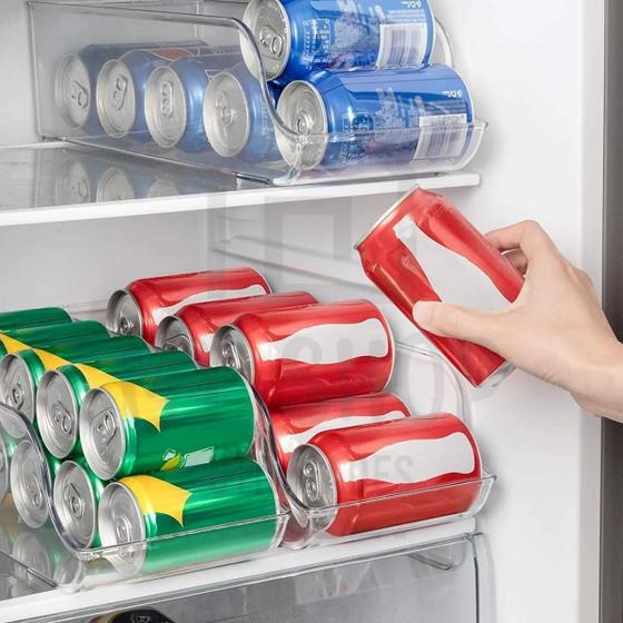 Imagem de Organizador Multiuso de Latas Pra Geladeira Armário Acrílico