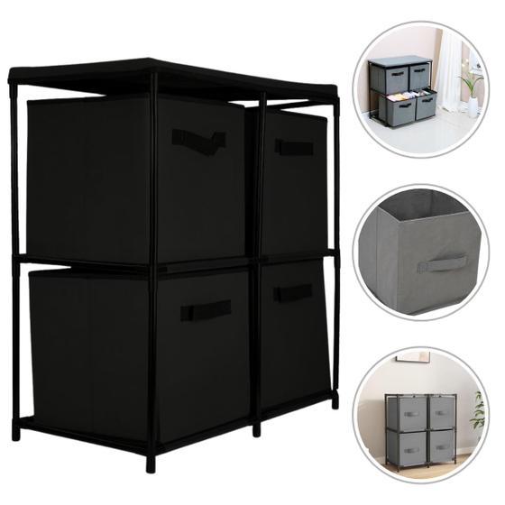 Imagem de Organizador Multiuso de Roupas Brinquedos TNT 2 Andares