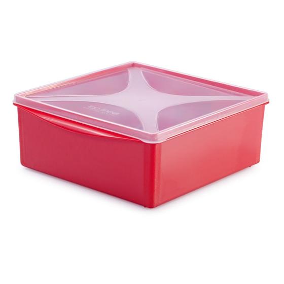 Imagem de Organizador Multiúso Quadrado baixo 4,8 L - VERMELHO MAÇÃ DO AMOR