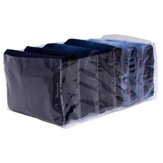 Imagem de Organizador P/ Calça Jeans Transparente 860 Vb Home Kit 5