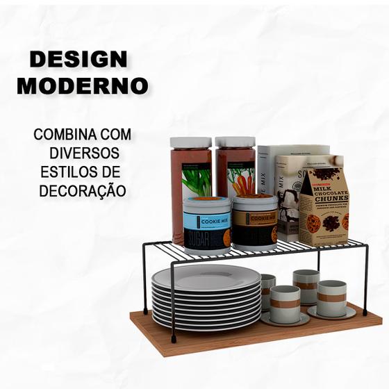 Imagem de Organizador para Armário Grande 42 cm Quarto Cozinha Aramado