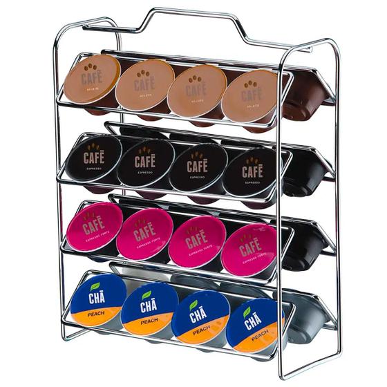 Imagem de Organizador Para Cápsulas De Café Dolce Gusto 32 Capsulas Cromado